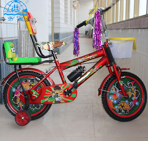 Vélo <span class=keywords><strong>BMX</strong></span> pour enfants à quatre roues avec coussin arrière et panier avant, 12 pouces, vélo pour enfants - Product Image 3