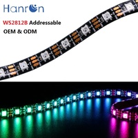 Tira de Luces LED Inteligente Programable Hanron DMX 5050, 300 LED, Píxeles RGB Digitales Direccionables WS2812B SK6812, Cortable, Regulable por Wi-Fi, IP33