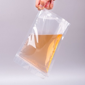 Sacchetto Trasparente Riciclabile e Riutilizzabile con Chiusura a Zip, Busta Autoportante per Alimenti, Confezione Trasparente per Snack e Frutta Secca, Stampa in Rotocalco su <span class=keywords><strong>Plastica</strong></span> PE - Product Image 5