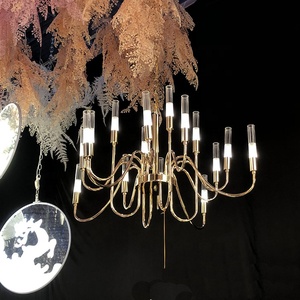 Wholesale Floor Crystal 8 Arms <strong>Candlesticks</strong> Wrought Iron Wholesale Wedding <strong>Tall</strong> Floor Candelabras for Table Centerpiece - Product Image 3