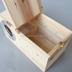 Papağan kafesleri için ahşap üreme kutusu ahşap kuş evi kuşlar otel ahşap Birdhouse - Product Image 3