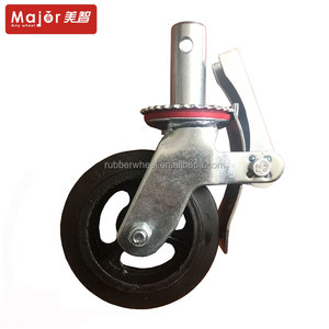 Rolador de borracha para carro, 6 polegadas, <span class=keywords><strong>150mm</strong></span>, caminhão manual, resistente, fundido - Product Image 2