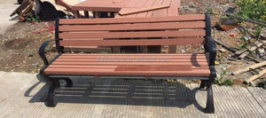 Уф-защищенный уличный водонепроницаемый WPC садовая скамья Бамбуковый материал для использования в парке - Product Image 2