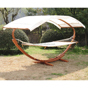 <span class=keywords><strong>Hamac</strong></span> de jardin KD Design Swing <span class=keywords><strong>avec</strong></span> auvent solide en bois et support - Product Image 3
