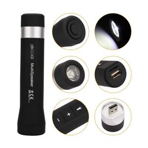 MGITEC Haut-parleur Bluetooth Haut-parleur extérieur sans fil pour vélo avec lampe de poche LED de camp Micro intégré Carte TF pour camping/plage/sport - Product Image 3
