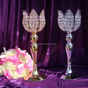 Wedding Crystal <strong>Lotus</strong> <strong>Candle</strong> <strong>Holder</strong> - Product Image 1