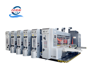 China factory full automatic 4 colour flexo printing slotting die cutting machine price