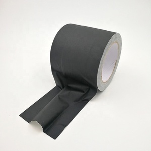 Échantillon gratuit de tissu de vinyle noir à haute adhérence <span class=keywords><strong>sans</strong></span> résidu de résine de caoutchouc durci ruban de tunnel gaffer de chemin de câble <span class=keywords><strong>enduit</strong></span> de zone - Product Image 5