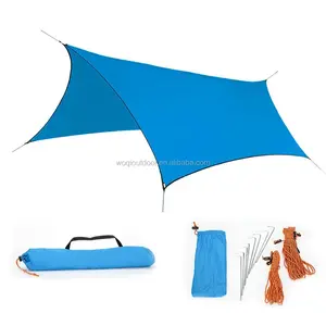 Woqi Water proof Rainfly Large Tent Velarium für Campings chutz mit reflektieren dem Seil und wind dichten Pfählen und Hängematten-Regen plane