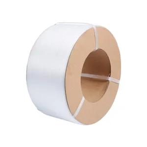 Custom belt white polypropylene pp band strap for semi automatic machine Junxing machine packing packing plastic package strapping