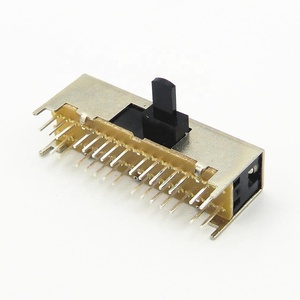 Kwanda chuyển đổi 38mm 30-pin 4way Brass-Nhựa kim loại resettable trượt nút chuyển đổi - Product Image 2