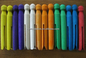 Pinces à linge en <span class=keywords><strong>bois</strong></span> bricolage à la mode directe d'usine Clips de sac flexibles pour la conception de bricolage - Product Image 5