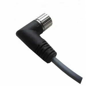 M23 circular conector de 12 pólos cabo de 90 graus de ângulo direito