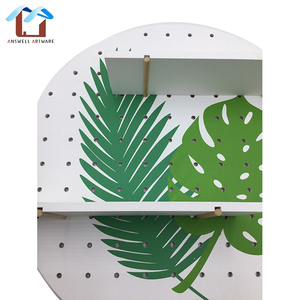 Kệ Treo Tường Trưng Bày Đồ Trang Trí Nhà Cửa Để Đựng Bảng Gỗ Tròn INS Bắc Âu Bảng Treo Tường, Tranh Gỗ Nghệ Thuật Dân Gian ASW - Product Image 4