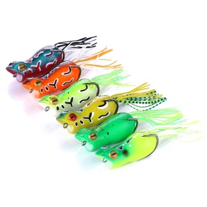 Hengjia 저렴한 topwater 개구리는 5CM 12G 점프 개구리 유혹 부드러운 플라스틱 유혹