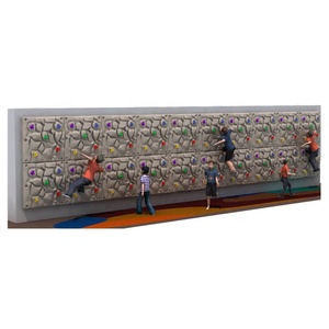 Grande structure de jeu extérieure en LLDPE pour enfants, <span class=keywords><strong>mur</strong></span> d'<span class=keywords><strong>escalade</strong></span> pour bébés, idéal pour les écoles maternelles - Product Image 1