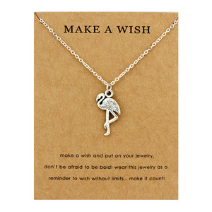 Regalo <span class=keywords><strong>per</strong></span> Il Suo Compleanno di Nozze della Damigella D'onore del Regalo In Argento Placcato Dichiarazione Dei Monili Flamingo Collane Del Pendente <span class=keywords><strong>per</strong></span> Le Donne - Product Image 5