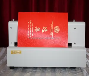 Nieuw Product Digitale/Automatische/Elektrische 330 Embossing Patroon Machine Voor Peper/Pu/Lederen/Sticker