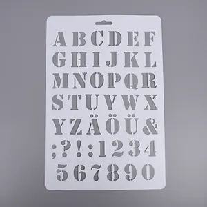 Xin bowen vente en gros en plastique creux lettre peinture Art dessin modèles <span class=keywords><strong>pochoir</strong></span> pour les enfants - Product Image 1