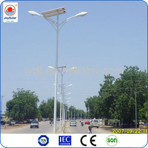 Pali per Illuminazione Stradale Solare a Doppio Braccio in Acciaio 8m 10m 12m con Disegni Tecnici - Product Image 2