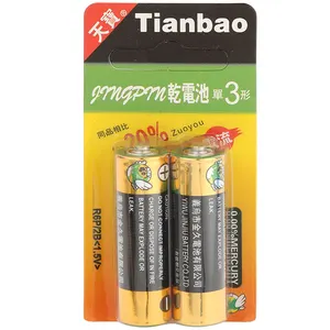 R06 1.5v Aa Bateria Do Zinco Do Carbono Com Célula de Bateria Seca Bateria De Exportação