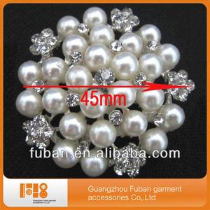 Spilla materiale in lega da donna all'ingrosso con perla e strass matrimonio fidanzamento o regalo di gioielli <span class=keywords><strong>per</strong></span> feste <span class=keywords><strong>per</strong></span> <span class=keywords><strong>bambini</strong></span> - Product Image 3