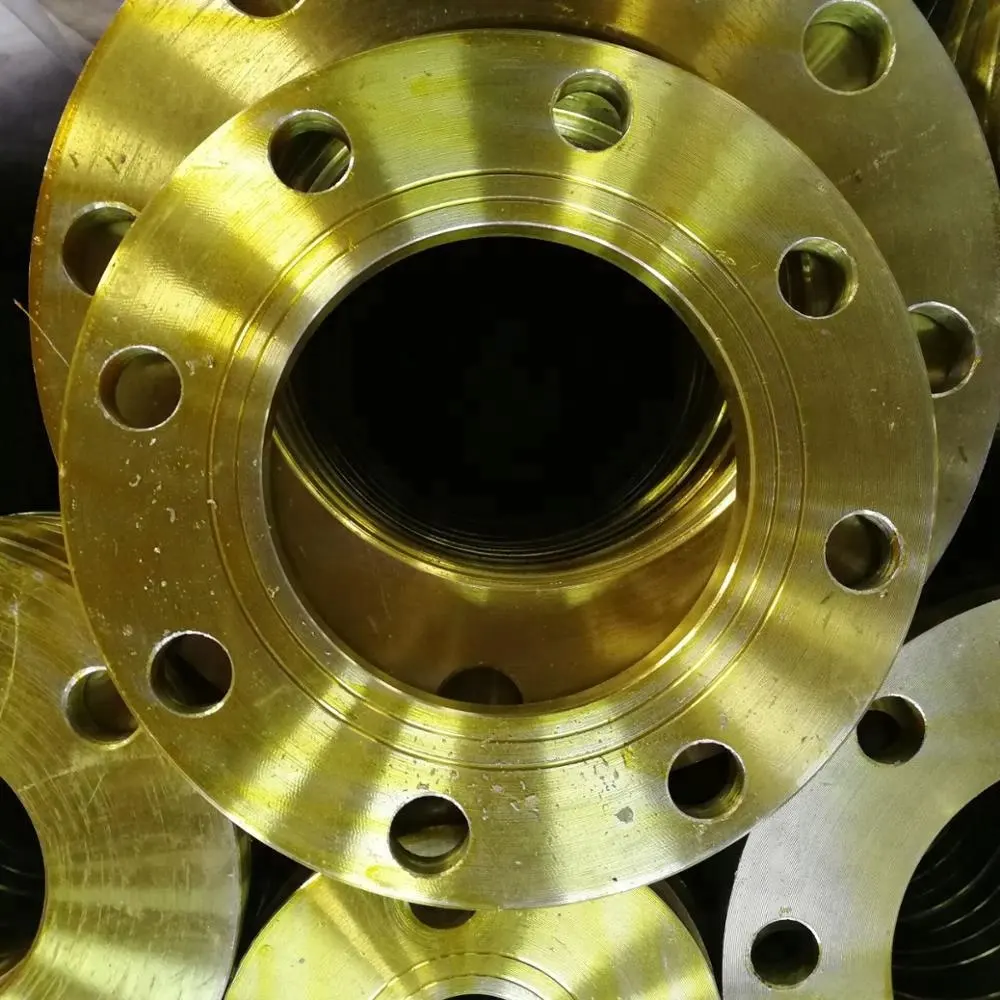 Carbon steel JIS 10K FF Plate Flange with yellow painted