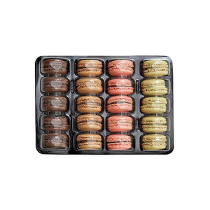 Customized High quality clear PET macaron tray inserts only macarons packing box