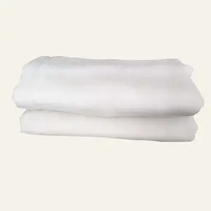 白色棉婴儿纱布尿布穆斯林织物