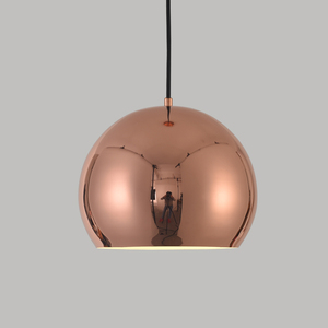 Simig lighting Nordic moderno minimalista rotondo in metallo bellissimo lampadario in oro rosa lampada a sospensione per corridoio portico - Product Image 3