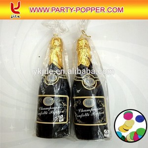 Champagne bottle confeti colorful. Cricle sheet metal - Product Image 1