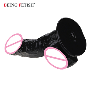 Kauçuk Kalın Gerçekçi Cock <span class=keywords><strong>Penis</strong></span> yapay <span class=keywords><strong>Penis</strong></span> Kadın Mastürbasyon Için - Product Image 4