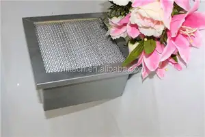 Filtro Hepa de filtración de grado y el filtro de la caja de construcción H13 plisado de fibra de vidrio caja de papel de filtro
