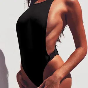 Женский купальный костюм с открытым горячим сексуальным фото бикини цельный купальник