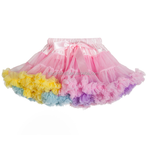 Gonna in Tulle Marrone di Alta Qualità per Danza Classica, Minigonna <span class=keywords><strong>Tutu</strong></span> per Bambine - Product Image 2