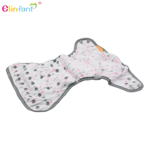 Elinfant imperméable <span class=keywords><strong>lavable</strong></span> <span class=keywords><strong>tout</strong></span> <span class=keywords><strong>en</strong></span> <span class=keywords><strong>deux</strong></span> couches de tissu Eco-friendly Baby Nappy - Product Image 1