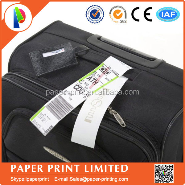 Airline Luggage Tag Label,airline Paper Baggage Tag,thermal Airline Luggage Tag Roll Printing