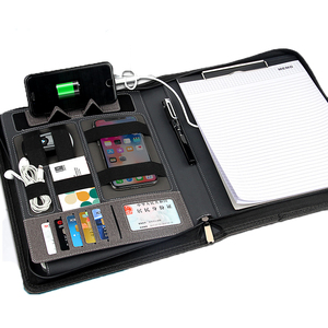 Power <strong>Bank</strong> <strong>A4</strong> Multifunctional Folder Sales Contract This Gift Is Built in 8000 Ma Charging Treasure Manager's Clamp - Product Image 3