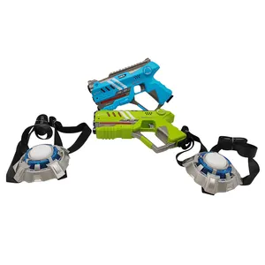 Pistolet laser de combat à infrarouge, jouet pour enfants, en plein air, jeu d'équipement de combat, accessoire amusant, 2 pièces