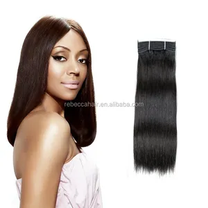 Rebecca Wholesale Best Selling Hair Products Indian Human Hair Yaki Straight Weave or Bundles on Alibaba and Aliexpress