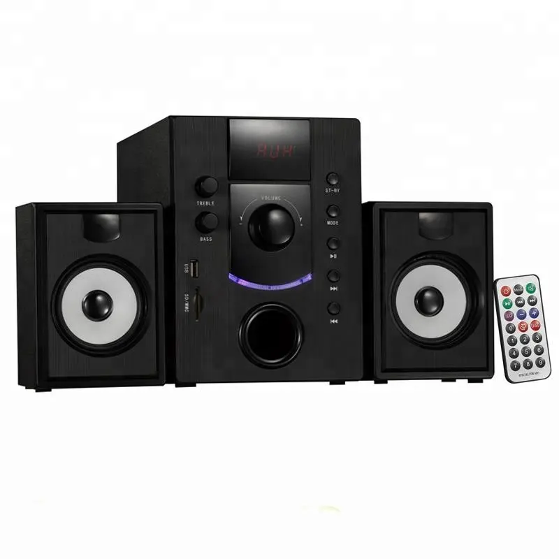 2.1 Multimedia Nirkabel Bluetooth Subwoofer Audio Surround Speaker Sistem Teater Rumah Kualitas Tinggi