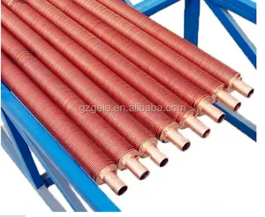 Hot water tanks copper finned tubes/aluminum finned tubes for heat exchanger