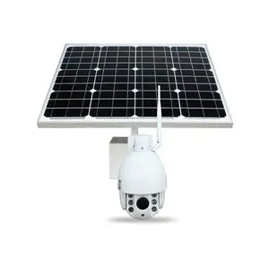 H.265 5MP Grado di Industria Esterna Senza Fili WIFI di Energia solare 5X PTZ sim card LTE 3g 4g Telecamera di Sicurezza con Audio bidirezionale