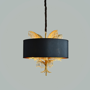 <span class=keywords><strong>Lustre</strong></span> en laiton de style marocain noir de luxe avec suspension en cristal en forme de <span class=keywords><strong>palmier</strong></span>, personnalisation acceptée - Product Image 4