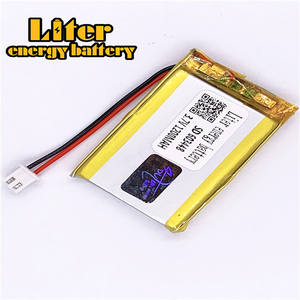 Plug 2,5-2 P 3,7 603448 1200 mAh rechargeable LiPo battery solar rechargeable lithium-ion polymer lithium battery with PCM - Product Image 1