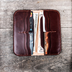 Chinese Hand-Carved <b>Wallet</b> <b>Engraved</b> Genuine Leather Purse - Product Image 4