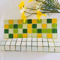 Carrelage mosaïque de verre moderne et écologique pour piscine, montage mural, décoration extérieure pour la maison