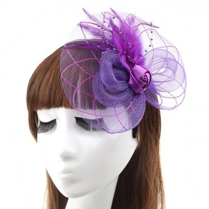 طوق رأس مزين بالريش لحفلات الزفاف على الموضة - Product Image 5