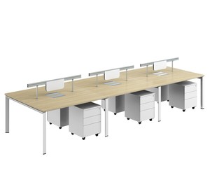 Muebles Modernos, Diseños de Muebles, Últimos Modelos de Muebles de Oficina de Madera, Escritorios de Oficina, Patas de Mesa de Acero, Estación de Trabajo de Oficina, Escritorio de Enseñanza - Product Image 6
