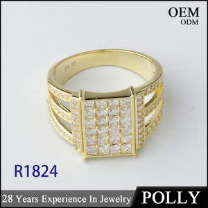 Chinesische Fabrik Massiv 18 Karat Massivgold Schmuckringe Großhandelspreis - Product Image 5